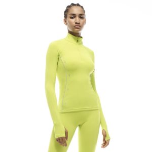 Bluza Damskie Reebok VB Half-Zip Running Top Żółte PL 96UIWTR